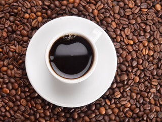 A cup of coffe to get energy and become vivacious