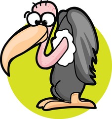 Симпатичные карикатуры гриф