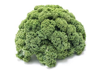 Fresh Kale on white background