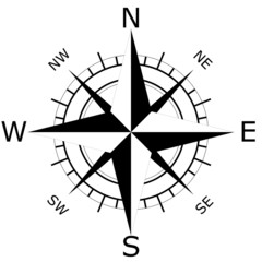 Kompass Schwarz