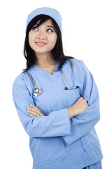 Cute female surgeon