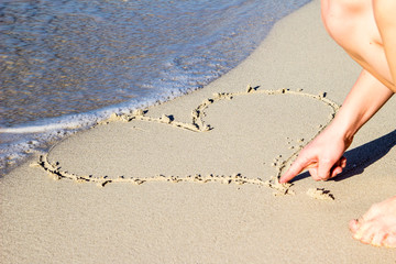 Heart in the sand