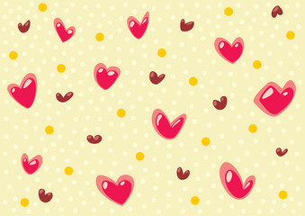 Big hearts pattern