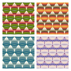 geometric multicolor seamless pattern