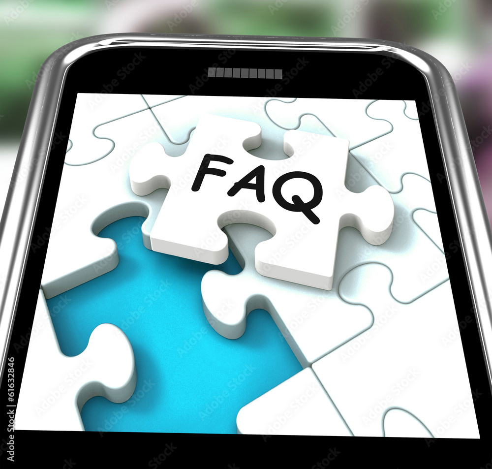 Poster faq smartphone means website questions and solutions