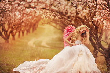 beautiful spring angel