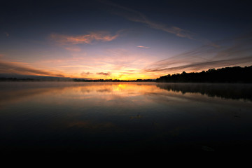 Sonnenaufgang am Waginger See