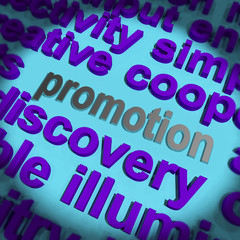 Promotion Word Means Advertising Campaign Or Special Deal