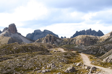 Fototapeta premium Dreischusterspitze und Haunoldgruppe - Dolomiten - Alpen