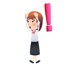 Sad woman over white background. Vector design