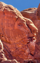 Rock Canyon Man Arches National Park Moab Utah