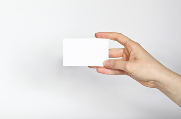 Blank business card