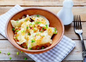 dumplings in bowl