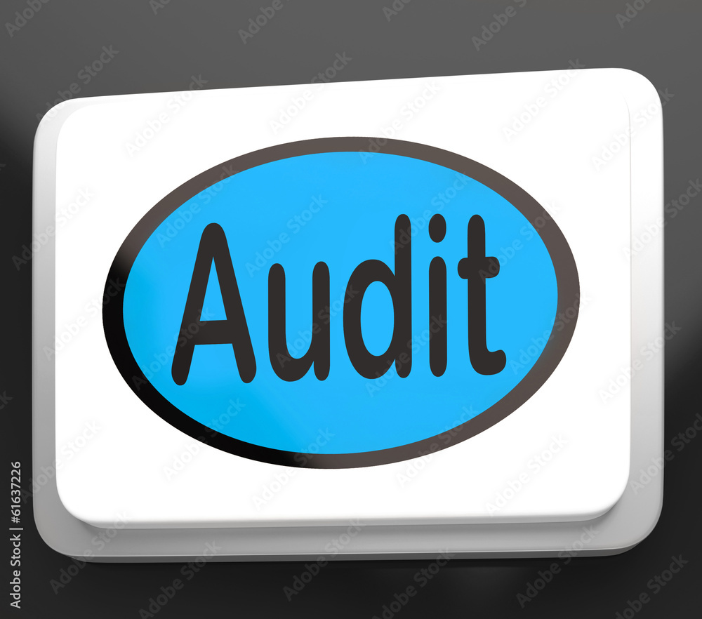 Poster audit button shows auditor validation or inspection