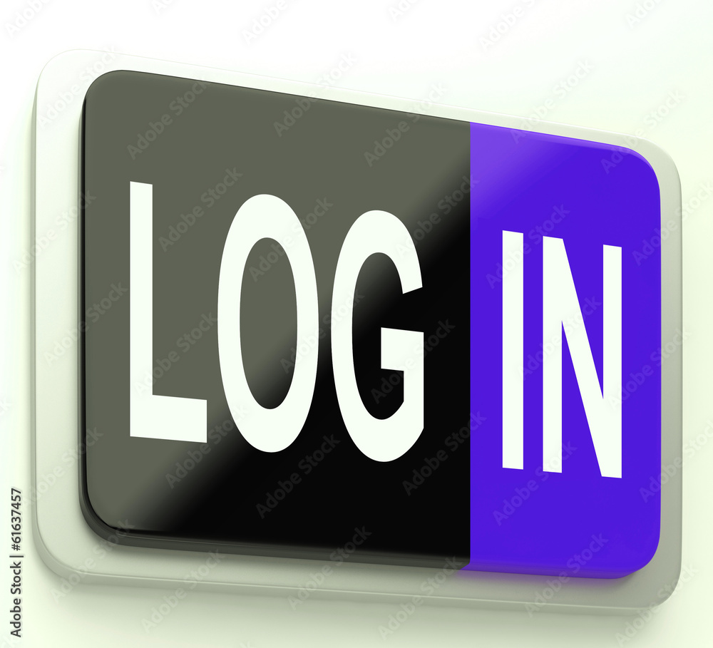 Poster log in login button shows sign in online