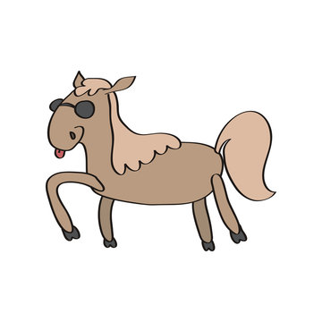 vector toy horse