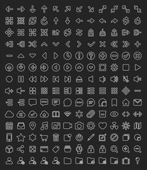 168 Pixel perfect line icons pack for your design
