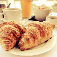 coffee and croissants