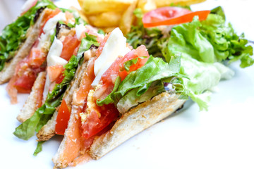 Sandwich with chicken