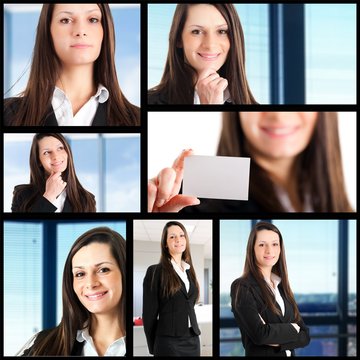 Businesswoman collage