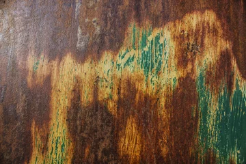 Deurstickers Metaal Rusty metal surface texture background
