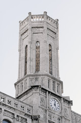 Fototapeta premium Old tower with ancient clock.