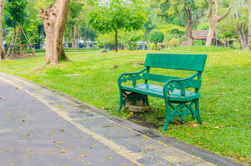 Fototapeta premium Bench park