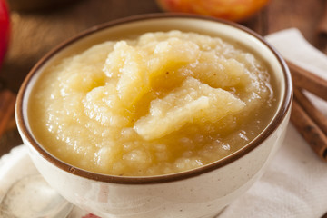 Healthy Organic Applesauce with Cinnamon © Brent Hofacker