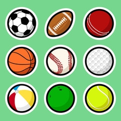 Ball stickers