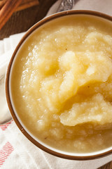Healthy Organic Applesauce with Cinnamon