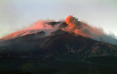 Mount Etna sunset