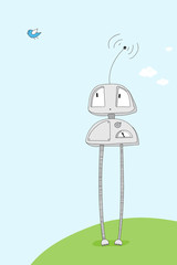 Cartoon robot