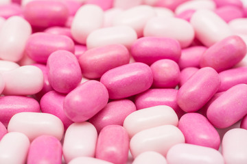 Obraz na płótnie Canvas Pink Candy Mints Used For A Fresh Breath