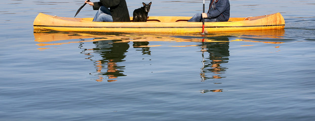Two Rowers and a Dog © Nebojsa