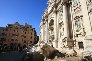 Fototapeta na wymiar Fontaine de Trevi, Rome