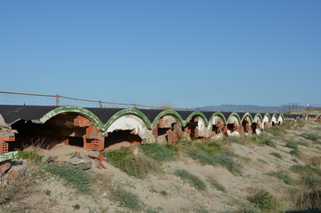 abandoned seaside building in sardinia