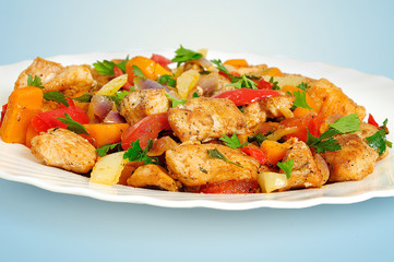 Chicken with vegetable