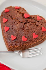 Schokoladenherz Kuchen