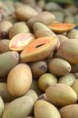 Sapodilla Fruit in the market