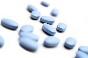 Blue Pain Relief Pills