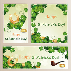 St.Patrick's Day banners.