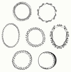 Illustration of Hand-Drawn Doodles and Design Elements.