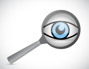 magnify surveillance illustration design