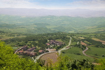 Naklejka premium Tuscany Landscape. Radicofani, Italy
