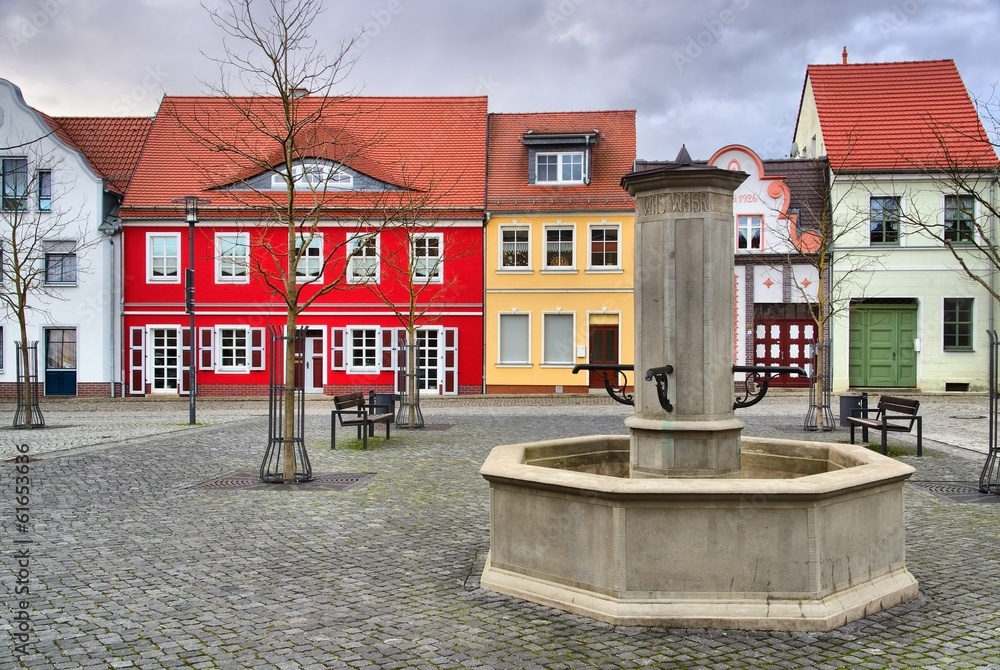 Poster Spremberg Kleiner Markt - Spremberg little square 01 hdr