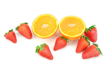 orange and strawberry