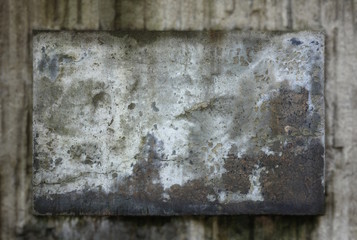 Hintergrund marode Betontafel