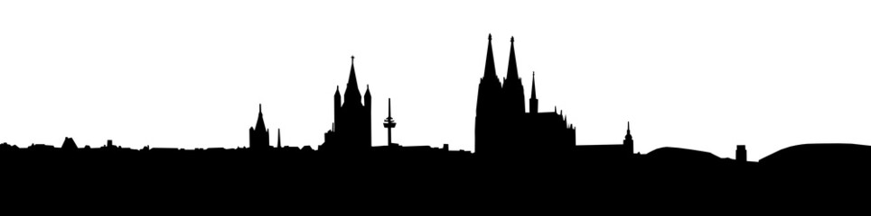 Skyline Cologne Germany - obrazy, fototapety, plakaty