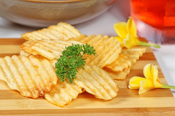 flavored and original potato chips
