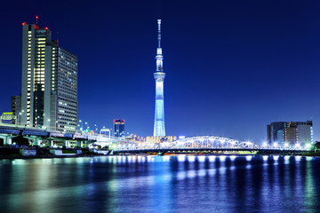 Fototapeta premium Tokyo city at night